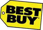 A yellow sign that says best buy.